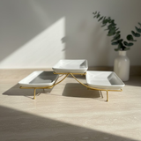 Vierkante Serveerschaaltjes – 3 Delig