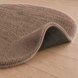 Rond Hoogpolig Vloerkleed Taupe| Ultra Zacht Shaggy Tapijt Fluffy