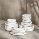 24-Delige Serviesset Wit – Porselein Servies voor 6 Personen – Modern Design
