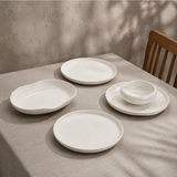24-Delige Serviesset Wit – Porselein Servies voor 6 Personen – Modern Design