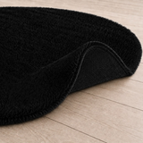 Rond Hoogpolig Vloerkleed Zwart| Ultra Zacht Shaggy Tapijt Fluffy